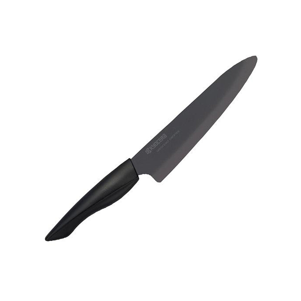 Kyocera FK181WHBK Couteau Manche Ergonomique Noir Lame Ceramique avec Micro Denture 18 cm(並行輸入品) Kyocera FK-180-BK BK Couteau du Chef Manche Noir Lame Céramique Noire 18 cm  : : Cuisine et Maison