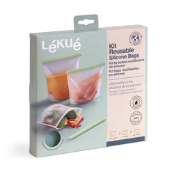 Lekue Silicone Cook/Store Bag - Set of 3