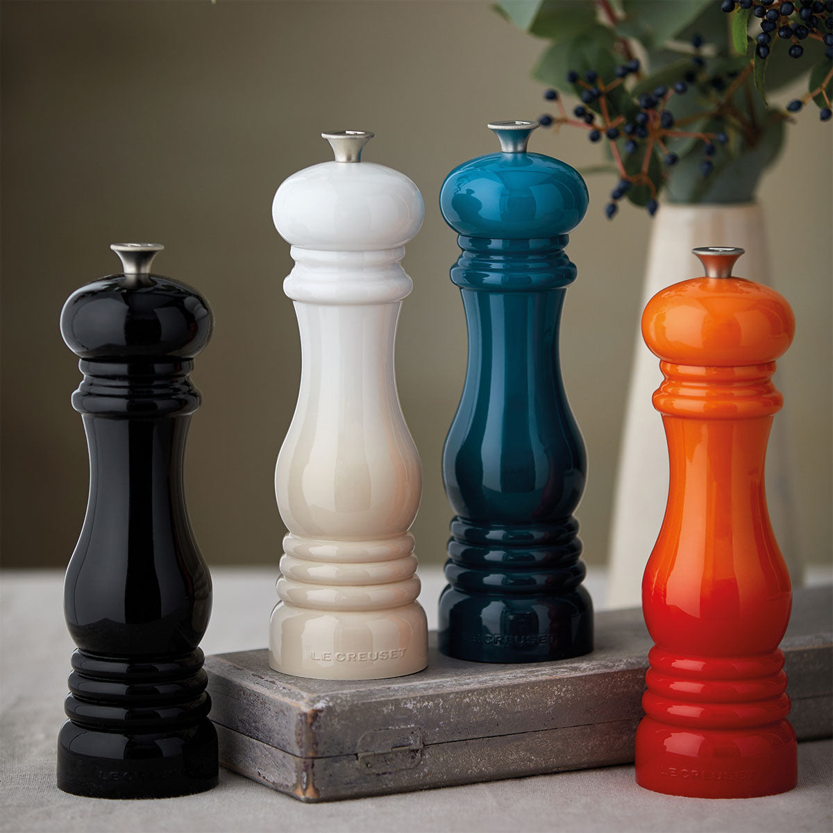 Le Creuset Classic Pepper Mill - Volcanic | Divertimenti Cookshop