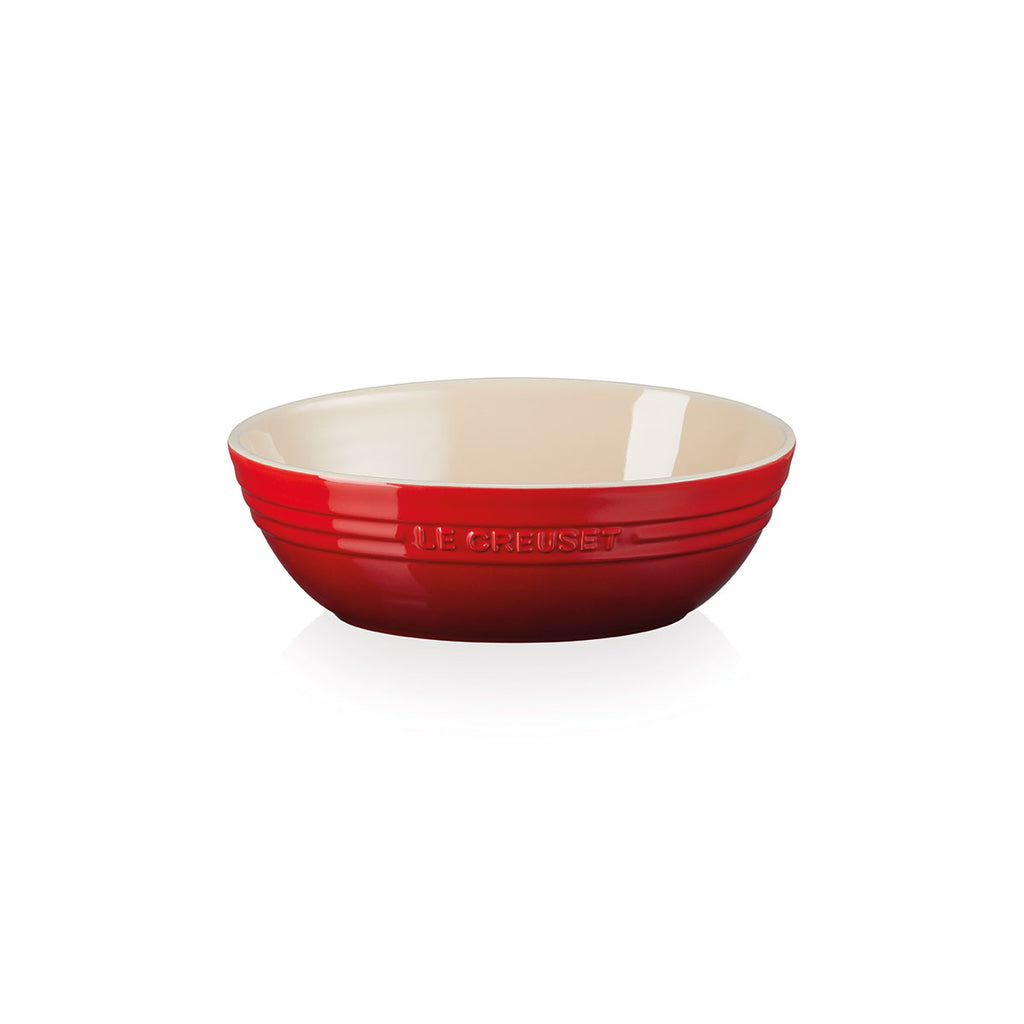 Le Creuset Pasta - Salad Oval Serving Bowl - Cerise | Divertimenti