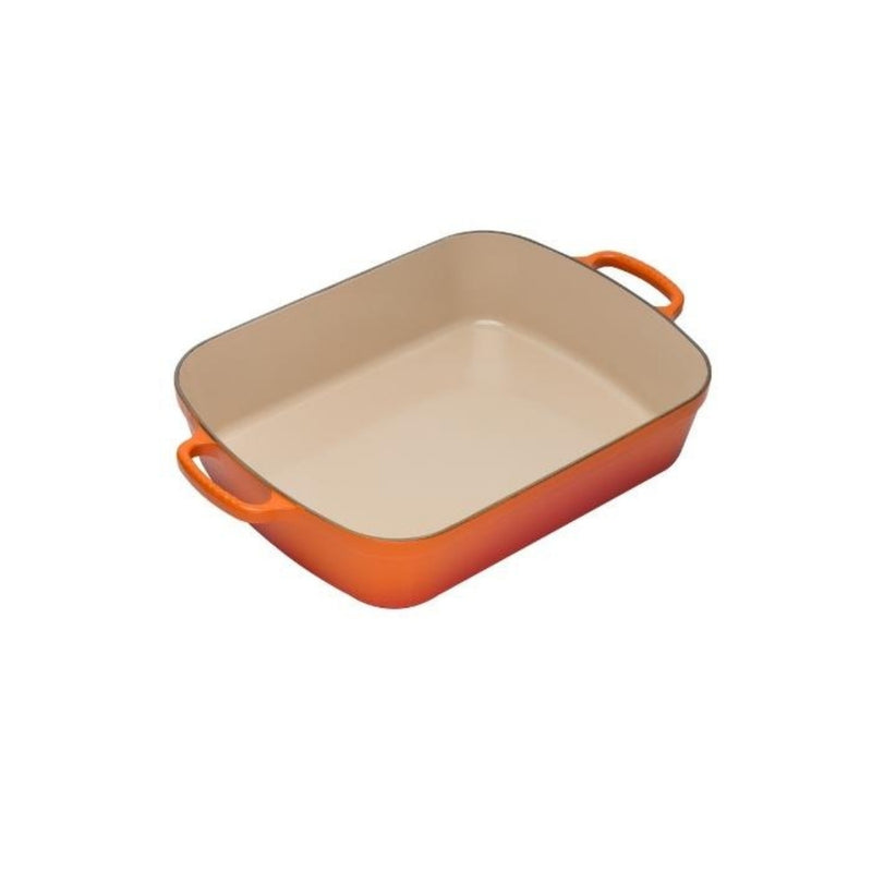 Le Creuset Cast Iron 33cm Rectangular Roaster - Volcanic