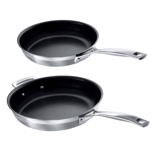 Le Creuset Cooks Special Stainless Steel Frying Pan Set (24cm, 28cm)