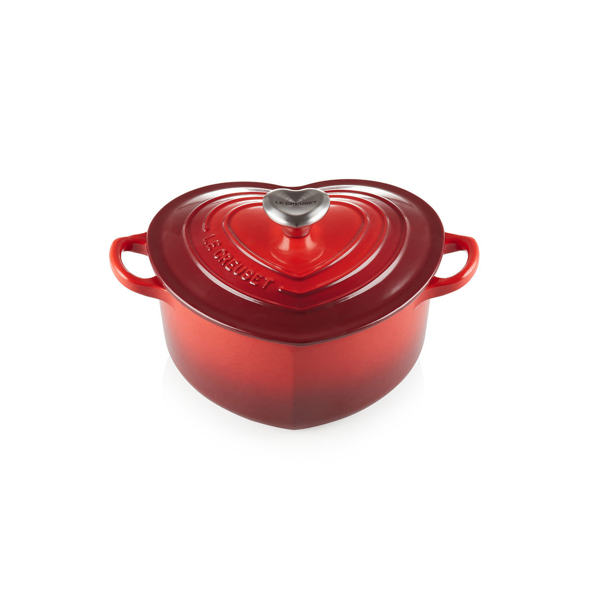 Le Creuset Heart Cocotte 20cm - Cerise | Divertimenti Cookshop