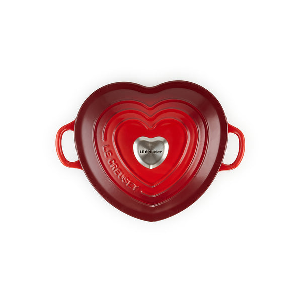 Le Creuset Heart Cocotte 20cm - Cerise