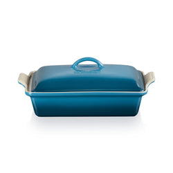 Le Creuset Heritage 33cm Baking Dish with Lid - Deep Teal