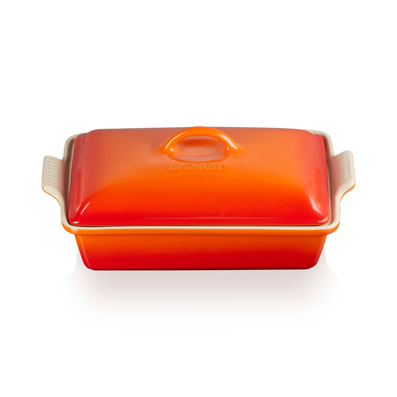 Le Creuset Heritage 33cm Baking Dish with Lid - Volcanic