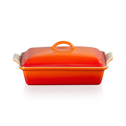 Le Creuset Heritage 33cm Baking Dish with Lid - Volcanic