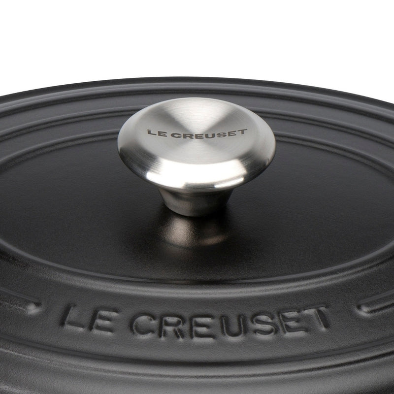 Le Creuset Signature Cast Iron Oval Casserole 29cm - Satin Black
