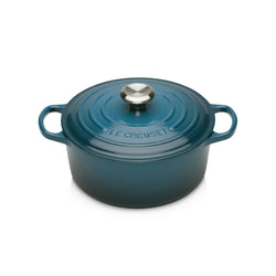 Le Creuset Signature Round Casserole - 24cm Deep Teal