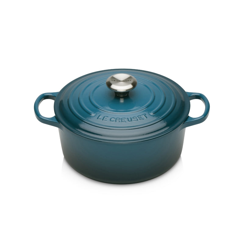 Le Creuset Signature Round Casserole - 24cm Deep Teal