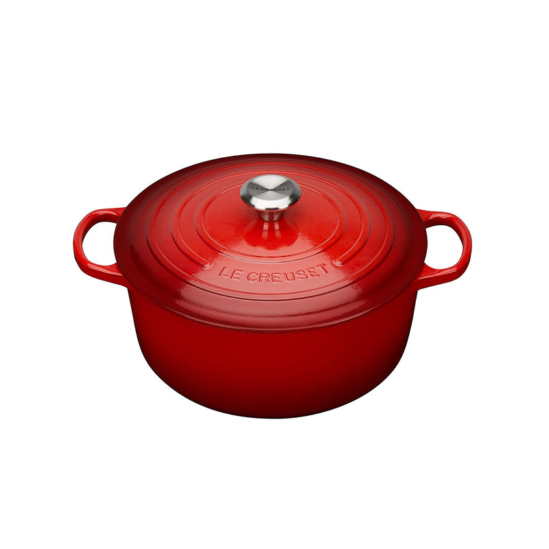 Le Creuset Signature Round Cocotte - 30cm Cerise