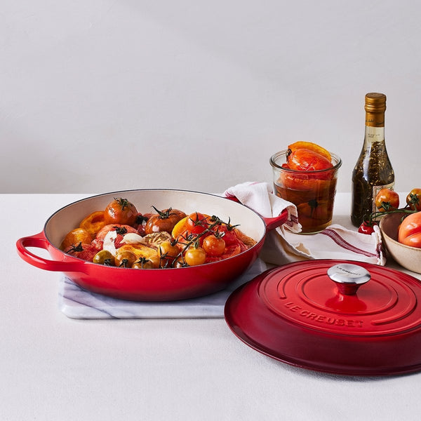 Le Creuset Signature Shallow Casserole 30cm - Cerise