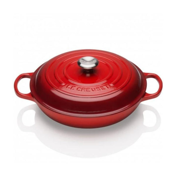 Le Creuset Signature Shallow Casserole 30cm - Cerise