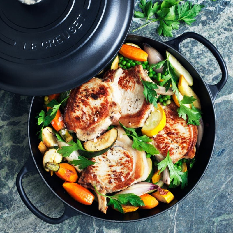 Le Creuset Signature Shallow Casserole 30cm - Satin Black