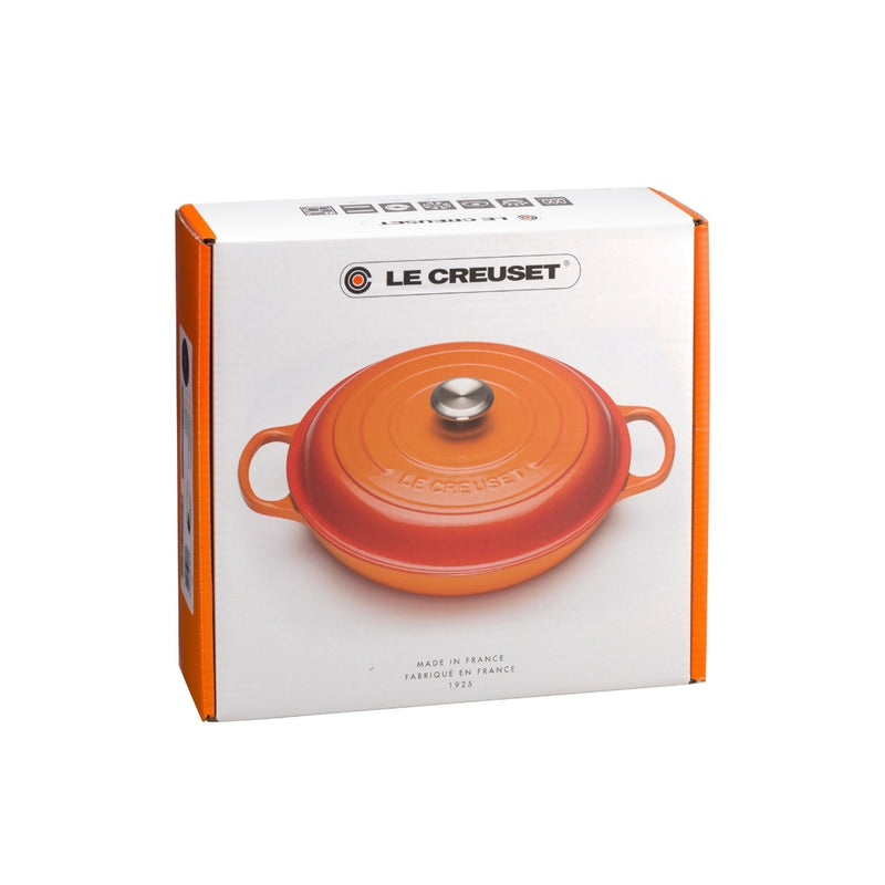 Le Creuset Signature Shallow Casserole 30cm - Satin Black