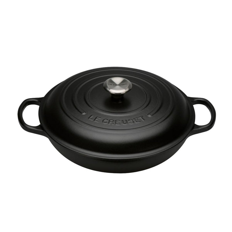 Le Creuset Signature Shallow Casserole 30cm - Satin Black