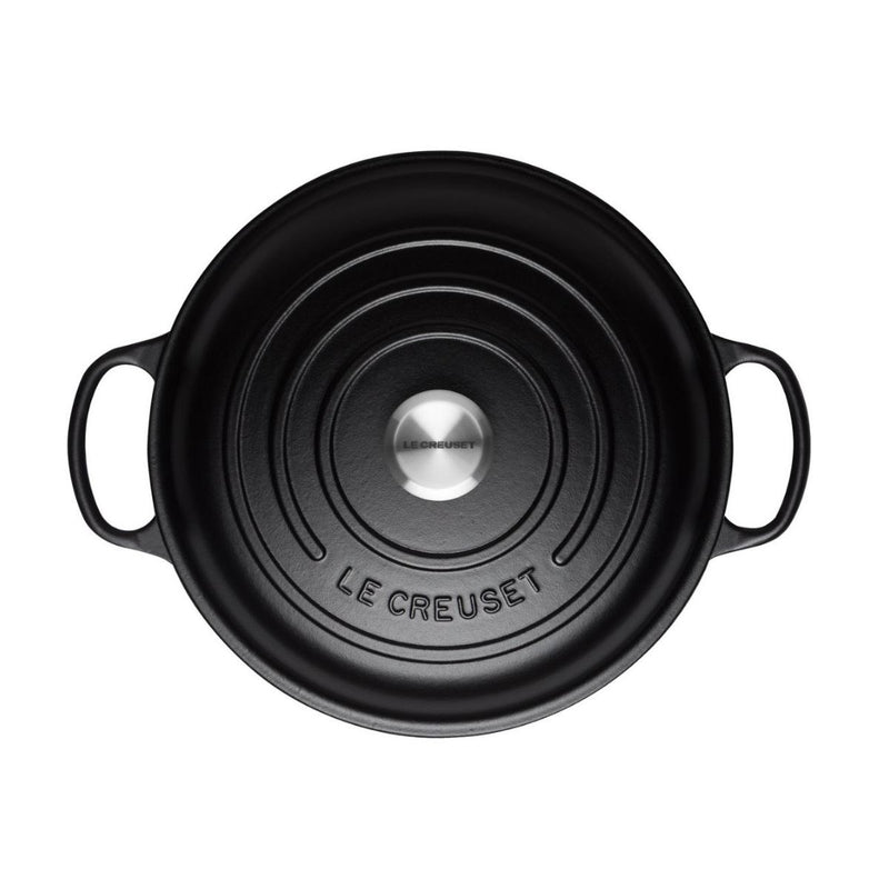 Le Creuset Signature Shallow Casserole 30cm - Satin Black