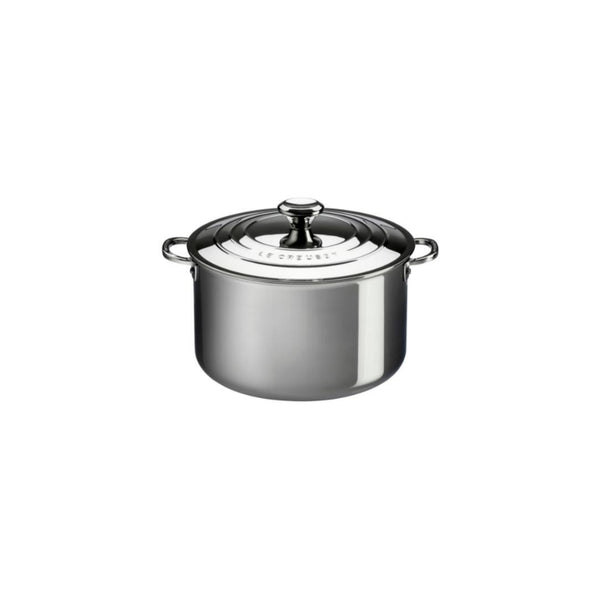 Le Creuset Signature Stainless Steel Deep Casserole with Lid - 20cm