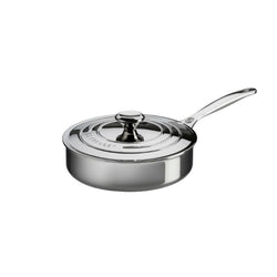 Le Creuset Signature Stainless Steel Saut Pan with Lid - 24cm