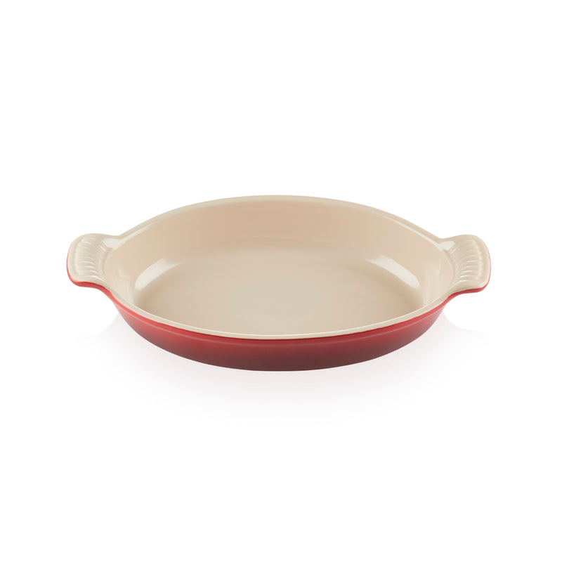 Le Creuset Stoneware Heritage Oval Dish 28cm - Cerise