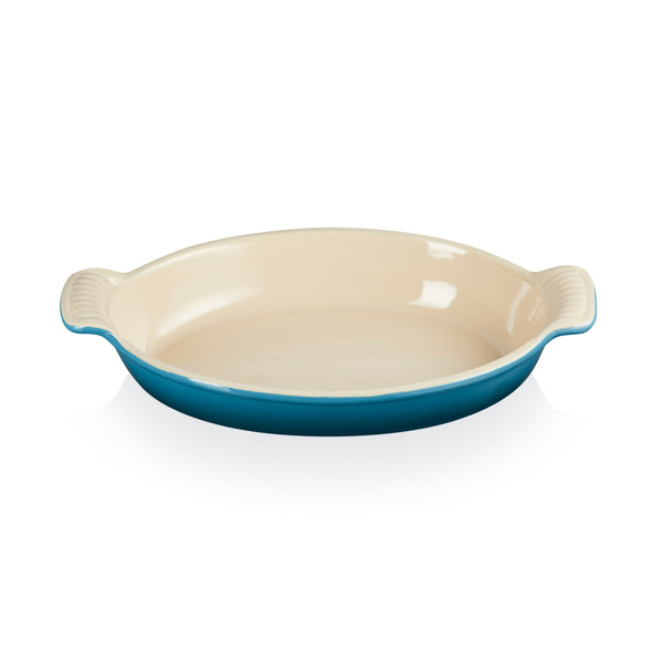 Le Creuset Stoneware Heritage Oval Dish 28cm - Deep Teal