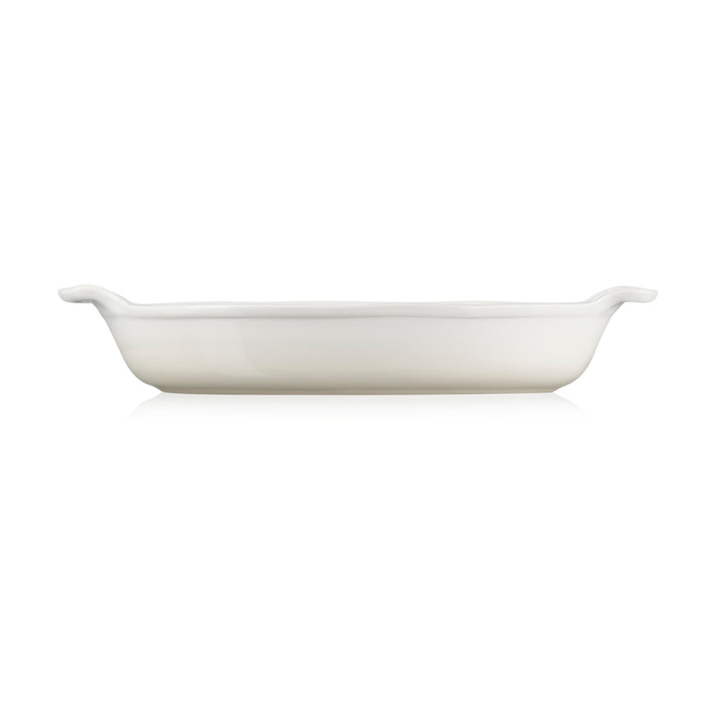 Le Creuset Stoneware Heritage Oval Dish 28cm - Meringue