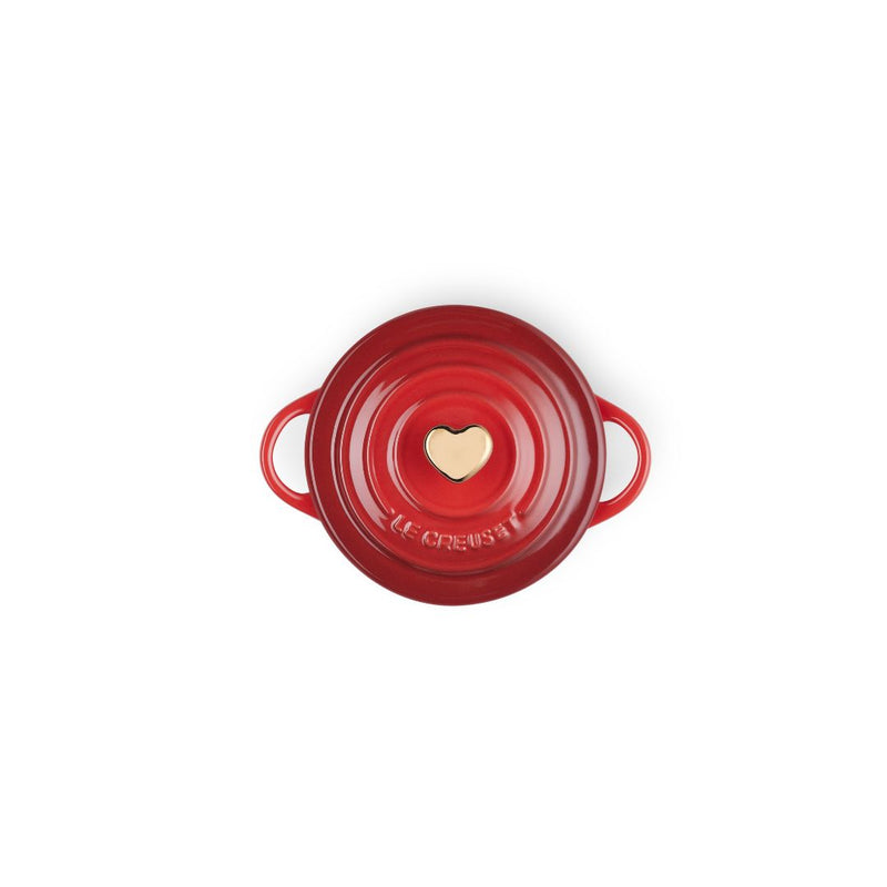 Le Creuset Stoneware Mini Heart Cocotte - Cerise