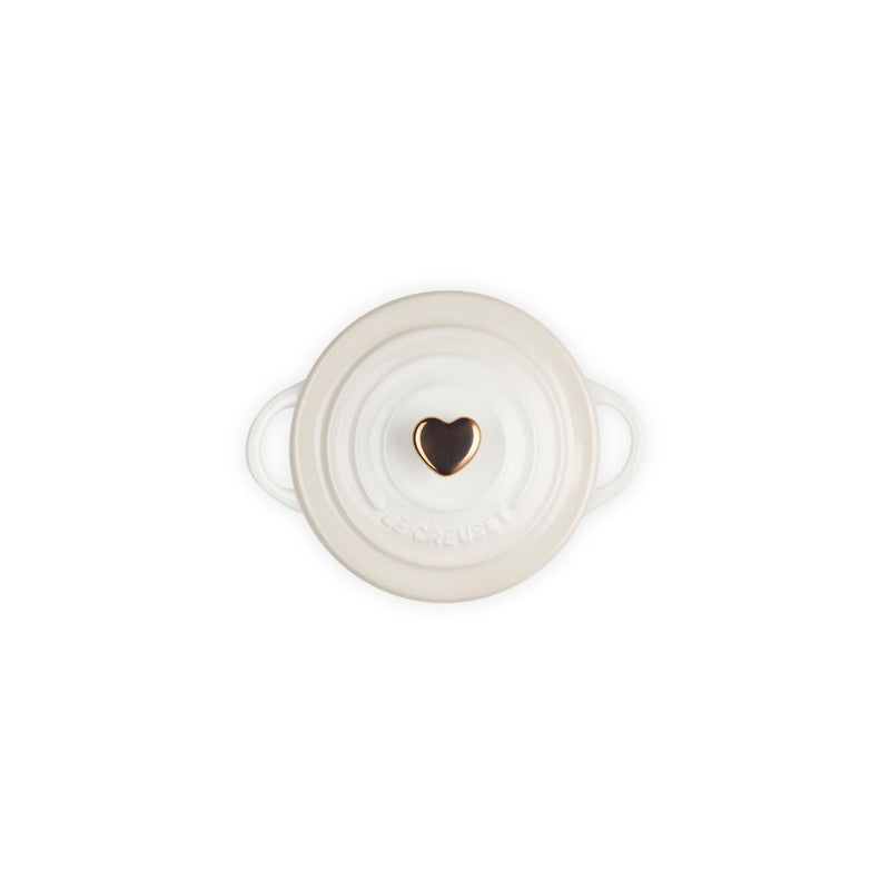 Le Creuset Stoneware Mini Heart Cocotte - Meringue