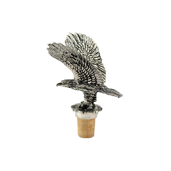 French Pewter Eagle Bottle Stopper