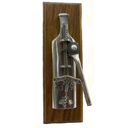 French Pewter Wall Mounted Corkscrew