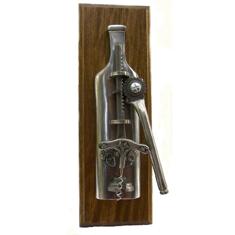 French Pewter Wall Mounted Corkscrew