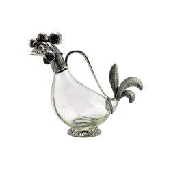 French Pewter Cockerel Decanter