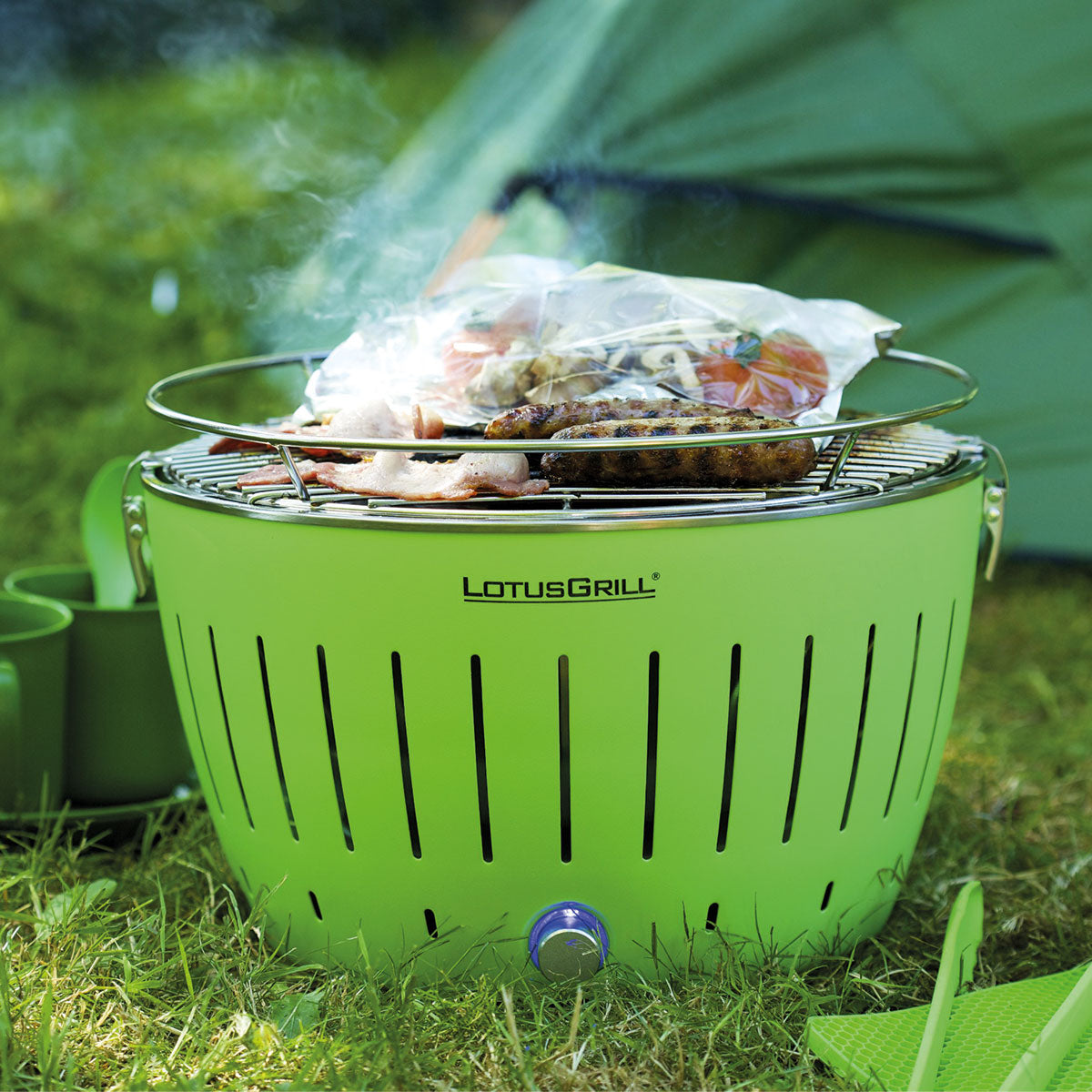 Shop Lotus Grill Anthracite Portable Barbecue Divertimenti