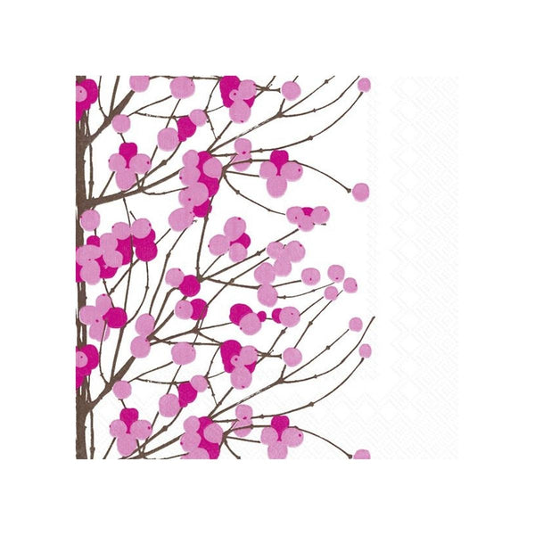 Marimekko Pack of 20 Paper Napkins - Lumimarja Pink