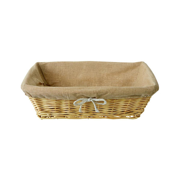 Matfer Cloth Lined Bread Proving Basket - Rectangular