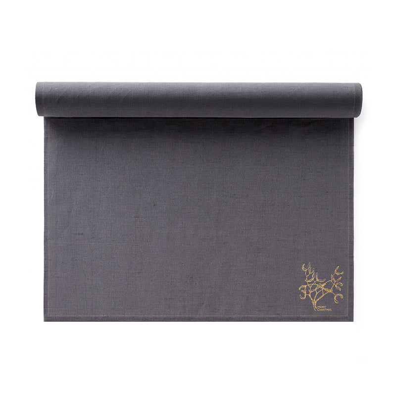 My Drap 6pc Placemat Roll - Xmas Grey