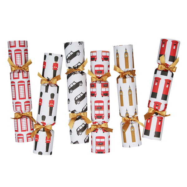 Nancy and Betty Set of 6 Christmas Crackers - London