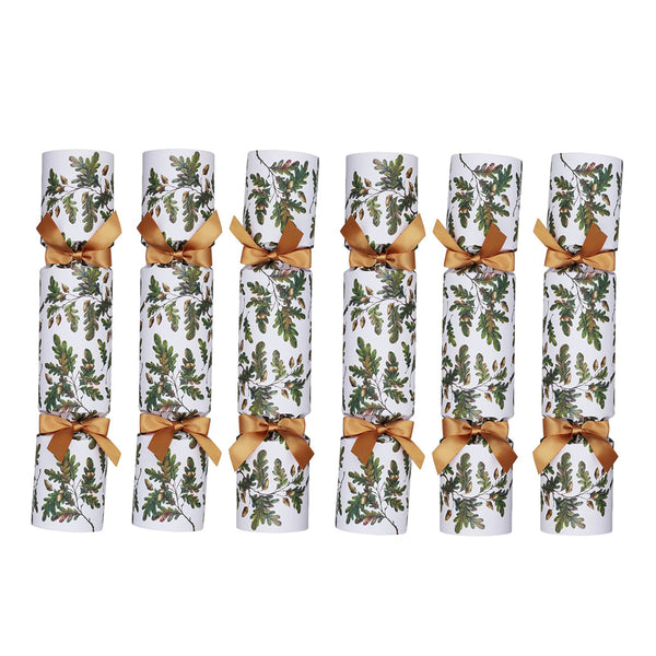 Nancy and Betty Set of 6 Christmas Crackers - Oak