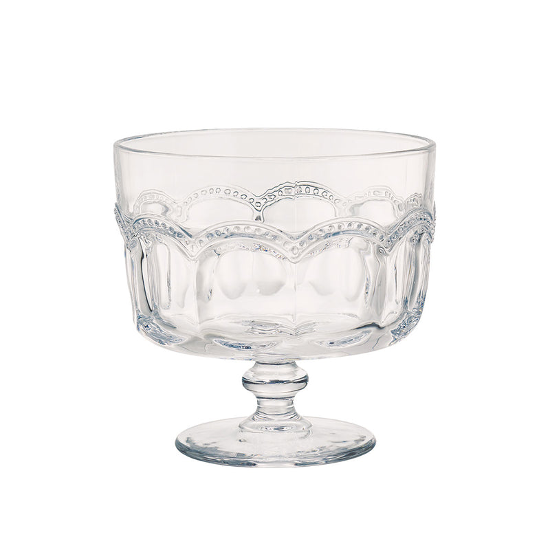Pearl Ridge Glass Trifle Bowl - large