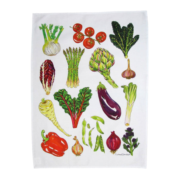 Richard Bramble Cotton Vegetable Tea Towel