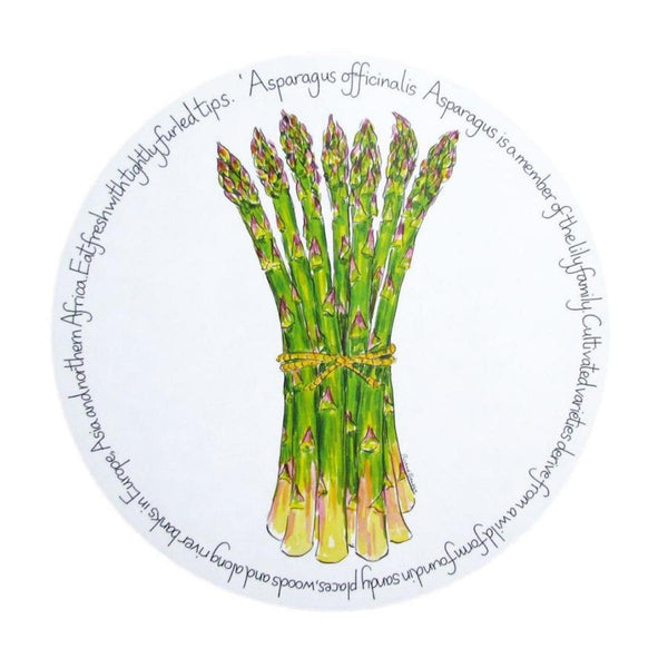 Richard Bramble Placemat 28cm - Asparagus