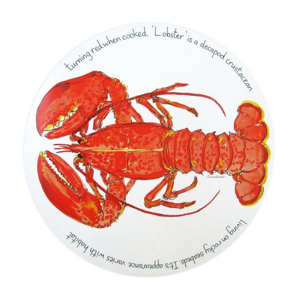 Richard Bramble Placemat 28cm - Red Lobster