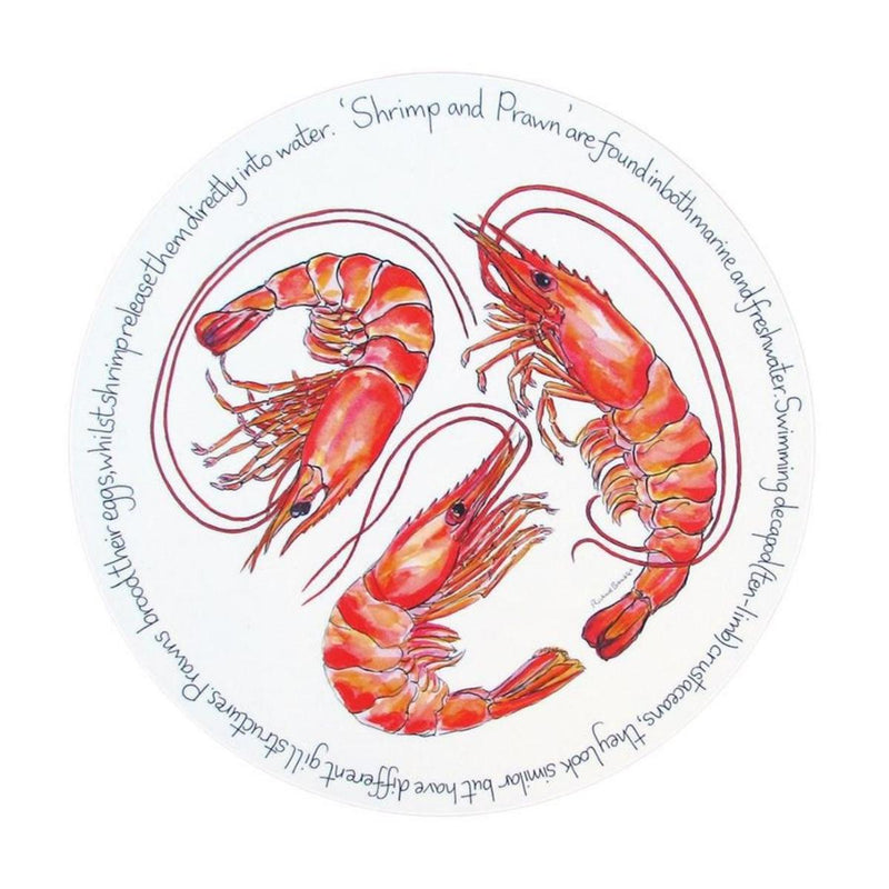 Richard Bramble Placemat 28cm - Shrimp & Prawn
