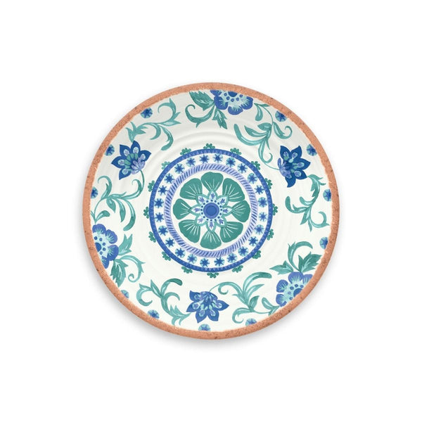 Rio Turquoise Melamine Salad Plate - 22cm