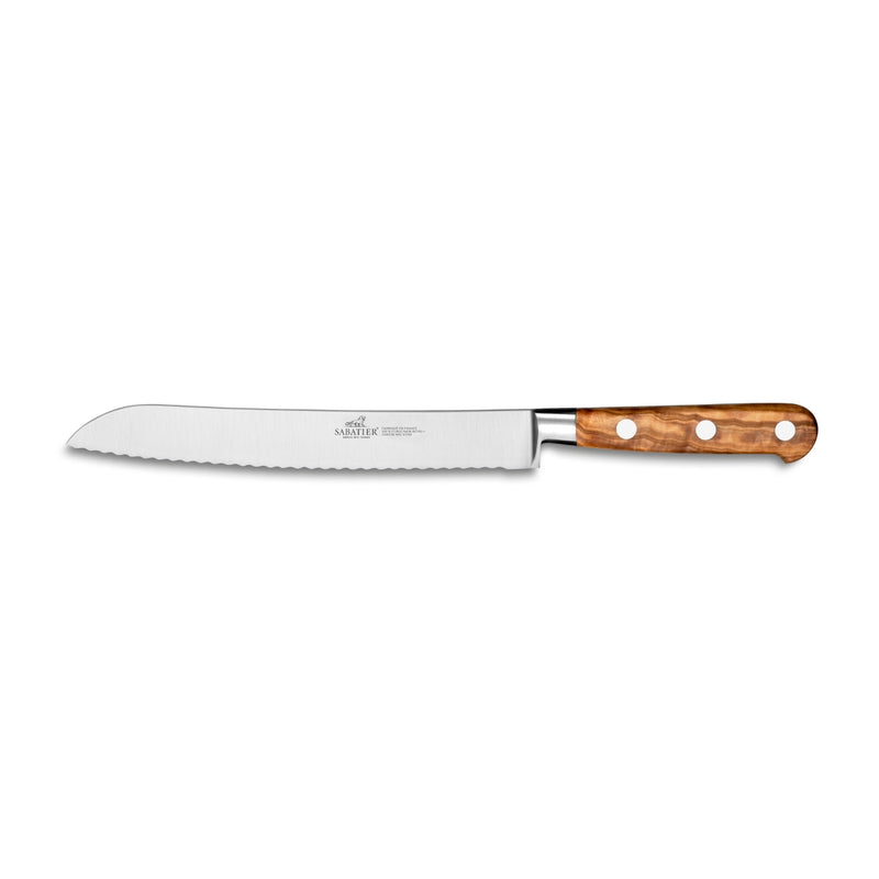 Sabatier Provencao Olive Wood Bread Knife - 20cm