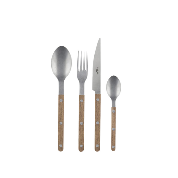 Sabre Bistrot Vintage Teak 24 Piece Cutlery Set