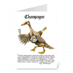 Simon Drew Card - Champagne