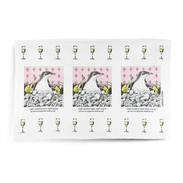 Simon Drew Tea Towels - Penguin