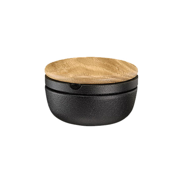SKEPPSHULT Kräutermühle Aus Gusseisen – Mit Eichendeckel, Für Pfeffer & Gewürze