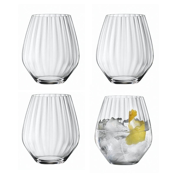 Spiegelau (Riedel) Set of 4 Fluted Gin & Tonic Glasses